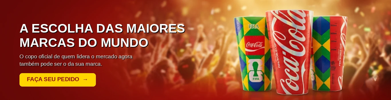 Maiores Marcas com Copo Eco!